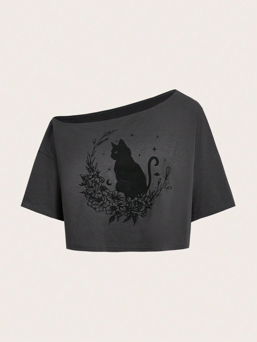 Floral Cat Crop