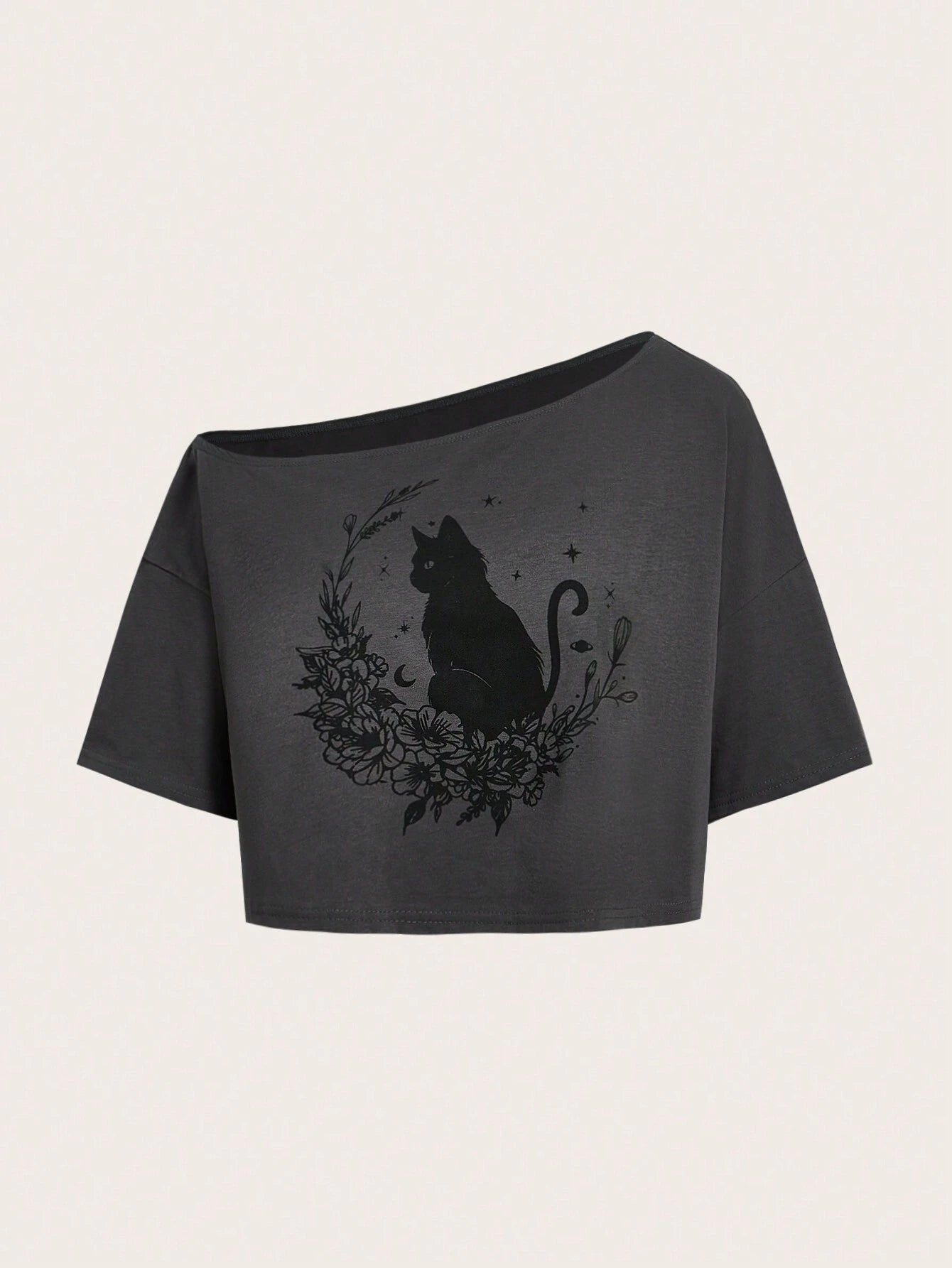 Floral Cat Crop